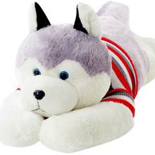 Dorimytrader Largest Simulation Animal Husky Push Toy Cute Мягкий мягкий JUMBO Husky Dogs Doll Pillow Подарок для любимого подарка 300 см 2024 - купить недорого