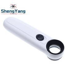 ShengYang 15X Handheld Glass Loupe Magnifier Magnifying Glass Portable Pocket Tool Professional With 2 LED Light 2024 - buy cheap