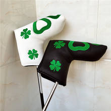 Four leaf clover Golf Putter Head Cover PU Blade Golf Putter Headcover For Man Women 2024 - buy cheap