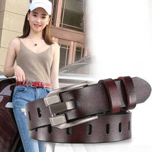 DINISITON Women's Belt Genuine Leather Belts Ladies Luxury Brand Retro Strap Fashion High Quality Cowgirl Female Belt For Jeans 2024 - buy cheap