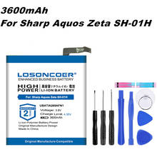 LOSONCOER 3600mAh UBATIA269AFN1 Good Quality Battery for Sharp Aquos Zeta SH-01H SH-04H SH04H 506SH AQUOS P1 P1X Batteries 2024 - buy cheap
