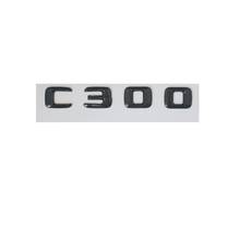 Emblemas traseiros de porta-malas para mercedes c300, letras em 3d cor preta brilhante, emblemas 2024 - compre barato