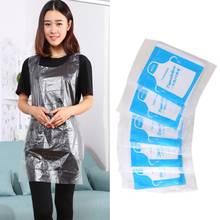 Disposable Apron Cooking Painting PE Waterproof For Men Women Transparent Easy Use Kitchen Supplies 2024 - buy cheap