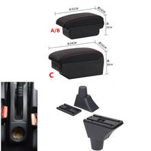 For Renault Sandero Stepway armrest box central Store content Storage box armrest box USB interface 2024 - buy cheap