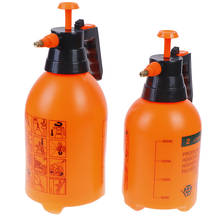 Garrafa pulverizadora de pressão manual, 2l/3l laranja, bocal de cobre ajustável, bomba de compressão de ar manual, spray, 1 peça 2024 - compre barato