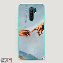 Silicone Case for Xiaomi Redmi 9 creation Adam Thin Soft Half-wrapped Case with bright print clip case protection 2024 - buy cheap