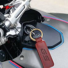 For BMW Motorrad GS F800GS F850GS R1200GS R1250GS G310GS G650GS Motorcycle Keychain Cowhide Crazy Horse Skin Key Ring 2024 - buy cheap