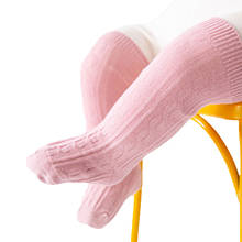 Calcetines sólidos de algodón hasta la rodilla para bebé, Niña y niño recién nacido, calentador de pierna alta, calcetines suaves de verano para niño de 0 a 5T 2024 - compra barato