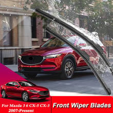 24"26" Car Styling U Frameless Bracketless Rubber Car Windshield Wiper Blades For Mazda CX-3 CX-5 CX-7 CX-7 3 Axela 6 Atenza 2024 - buy cheap