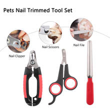 Профессиональная машинка для стрижки собак с замком ножницы для ухода за ногтями 3 шт. инструмент для животных кошек инструмент для ухода за животными 2024 - купить недорого
