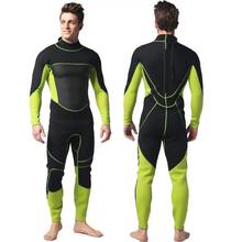 Professional Men Good Neoprene 3MM Wetsuit One-Piece Full body For Men Scuba Dive Surfing Snorkeling Spearfishing Suit 2024 - buy cheap