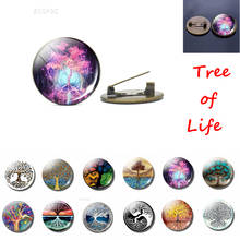 Tree Of Life Bronze Brooch Glass Dome Tree Pin Fashion Accessories Featured Tree Of Life Metal Badges Gift For Friends 2024 - buy cheap