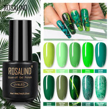 ROSALIND Forest Green Color Series Gel Nail Polish For Nail Art Design Semi Permanent hybrid varnishes Need Base Top Gel Polish 2024 - buy cheap