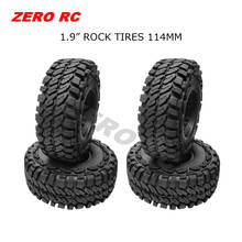 Neumáticos de roca para coche teledirigido, 4 Uds., 1,9 pulgadas de roca, 114MM, AXIAL SCX10 II III capa JEEP Wrangler TRX-4 TRX-6 MST 2024 - compra barato