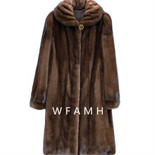 2021 Korean Version Of Mink Fur Coat Coat Women Whole Mink Velvet Long Section Middle-aged Old Imitation Fur Lapel Large Size 2024 - buy cheap