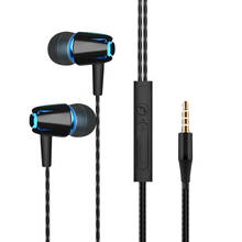 Auriculares intrauditivos deportivos E18 con cable de 3,5mm, miniauriculares con micrófono y control de volumen para iPhone, Samsung, Huawei y Xiaomi 2024 - compra barato