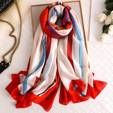 Fashion Women Scarf Luxury Scarf Women Horse Printed Silk Scarf Scarves Long Scarf Designer Lady Wraps Soft Bandana 2024 - buy cheap