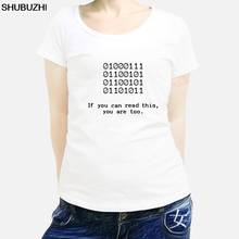 Camiseta de moda de verano para mujer, remera de Bit binario ASCLL, Camisetas Geek de programador de Java informal, camiseta para mujer con patrón sbz348 2024 - compra barato