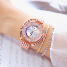 Bs pulseira relógios círculo feminino relógio de luxo elegante strass quartzo relógio analógico feminino senhoras relógio de pulso relogio feminino 2024 - compre barato