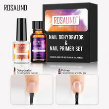 ROSALIND Nail Primer Nail Prep Dehydrator Set 15ML No Need of UV LED Lamp Manicure for Nail Art Gel Nail Polish Top Base Gel 2024 - buy cheap