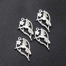8pcs/lot Silver Plated Bird Charm Metal Pendants DIY Necklaces Bracelets Jewelry Handicraft Accessories 35*20mm P162 2024 - buy cheap