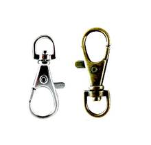 20Pcs Gold silver color Bronze Swivel Lobster Clasp Clips Hook Keychain Split Key Ring Findings Clasps For Keychains Making 32mm 2024 - buy cheap