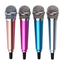 Portable Audio Singing 3.5mm Mini Condenser Microphone Phone Karaoke Live Computer Mic With Stand For iPhone Samsung Xiaomi 2024 - buy cheap