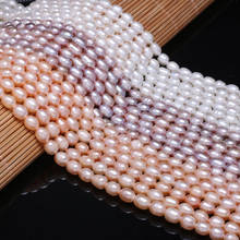 АА пресноводный жемчуг овальные свободные бусины 36 см для DIY браслет серьги ожерелье швейное ремесло ювелирные аксессуары 2024 - купить недорого