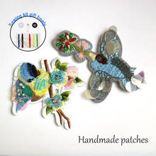 Fashion DIY bird beaded Patches for clothing Embroidery Sequin sew on animals patches for bags decorative parches applique 2024 - buy cheap