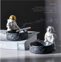 Nordic Creative Astronaut Ashtray Resin Accessories Home Livingroom Desktop Sculpture Decoration Hotel Bar Club Figurines Crafts 2024 - buy cheap