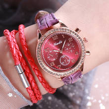 2020 модные роскошные женские часы с черным кожаным ремешком, наручные часы для женщин, стильные женские кварцевые часы, наручные часы Rorel Mujer 2024 - купить недорого