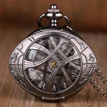 New Classic Eye Shape Hunter Quartz Pocket Watch Dragon Eyes Wolf Necklace Chain Pendant Gifts for Mens Womens Pocket watches 2024 - buy cheap