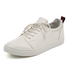 Men shoes new fashion casual students white board shoes men trend of breathable pu leather shoes sneakers zapatos hombre ST474 2024 - buy cheap