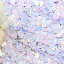 15g Iridescent Sparkle Shell Glitter Confetti 7MM Purple For Baby Shower Confetti Party Table Scatter Decor HW22 2024 - buy cheap