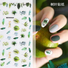 1 Sheet Leaf 3D Nail Art Transfer Stickers Japanese Nail Art Designs Floral Nail Professional Manicur for Nail Decorations 2024 - buy cheap