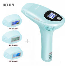 Эпилятор для удаления волос Mlay T3 IPL, лазерный эпилятор для перманентного удаления волос на лице, в зоне бикини, теле 3 в 1, Электрический депилятор, лазер с 500000 вспышками 2024 - купить недорого