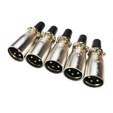 NCHTEK XLR 3Pin Male Plug Audio Microphone Connector Adpater/Free Shipping/5PCS 2024 - buy cheap