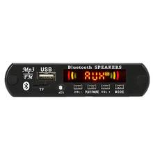 Автомобильный Беспроводной Bluetooth 5V MP3 WMA декодер доска звуковой модуль памяти Цвет Экран для автомобиля цифровой светодиодный MP3-плееры AUX дистанционного Дисплей 2024 - купить недорого