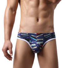 Men Funny Briefs Cartoon Printed Breathable Underwear Cucea Underpants U-convex Pouch Slip Gay Panties Calzoncillos Male Bikini 2024 - buy cheap
