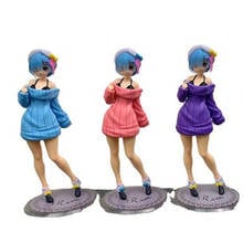 Cute Anime Re:Life in a different world from zero Rem Winter Sweater Ver. PVC Action Figure Collection Model Kids Toys Doll 2024 - buy cheap