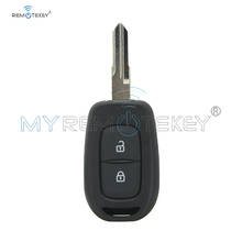 Дистанционный ключ Remtekey VAC102 2 кнопки 433 МГц FSK Hitag AES-4A чип для Renault Duster Kwid Sandero Logan 2013 - 2018 2024 - купить недорого