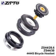 Рулевая колонка ZTTO для горного и шоссейного велосипеда, 44 мм, 1-1/8 дюйма, 28,6 мм, прямая трубчатая вилка, низкопрофильная полуинтегрированная рама для горного велосипеда, ZS44 2024 - купить недорого