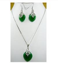 Fashion! charmming women's Butterfly Hot Sell ! Vogue green gem Jewelry necklace SETS sets real natural beads 2024 - buy cheap