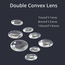 2PCS 7mm 8mm 10mm Optical PMMA Plastic Double Convex Lens Focal Length LED Concentrator Lenses Light Focus Biconvex Lentes 2024 - buy cheap