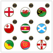 National Flag Ireland, Wales, Vanuatu, Tonga, Suriname, Scotland, French Guiana, Eritrea, Northern Ireland Brooches Collar Pins 2024 - buy cheap