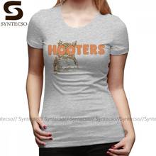 Hooters camiseta hooters t camisa o pescoço verde mulher tshirt plus size manga curta padrão verão kawaii senhoras camiseta 2024 - compre barato