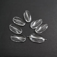 Wholesale 29mm*15mm*6mm 285pcs/lot   Clear Acrylic/Irregular /Twisted Flat Oval Beads/ Finding DIY Jewelry Earring Beads 2024 - buy cheap