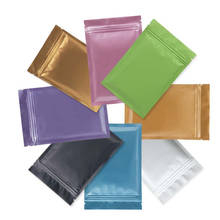 Saco zip-up de papel-alumínio colorido 10 embutido, sacola com fecho metalizado, sacola para armazenamento de alimentos e café 2024 - compre barato