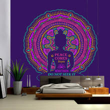 Indian Buddha meditation 7 Chakra tapestry Mandala wall hanging psychedelic TAPIZ witchcraft tapestry 2024 - buy cheap