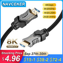2020 Navceker 8K HDMI 2.1 Cable 48Gbps eARC 4K@120Hz HDMI Cable 2.1 4K HDMI2.1 Cable Dynamic HDR HDMI Cable 2.1 UHD HDMI 2.1 8K 2024 - buy cheap